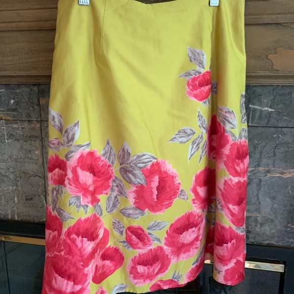 Anthropologie Odille Retro Floral Skirt - Picture 4 of 6